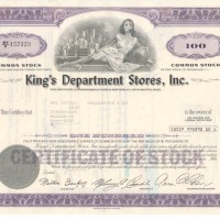 King`s Department Stores, Inc.